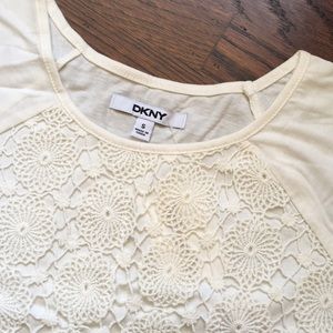 Girls S DKNY crochet top
